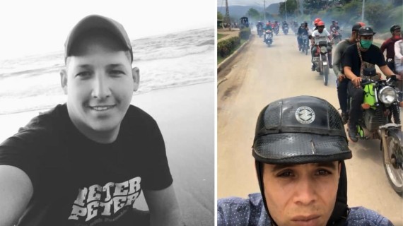Homenaje a motorista muerto en Cuba. Homenaje a motorista muerto en Cuba.