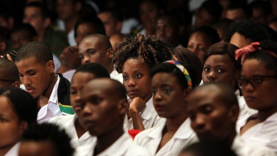 Estudiantes sudafricanos en Cuba