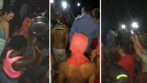 Protesta contra el régimen de Cuba en Los Palacios, Pinar del Río. Fotomontaje: ADN Cuba Protesta contra el régimen de Cuba en Los Palacios, Pinar del Río. Fotomontaje: ADN Cuba