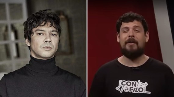 Yunior García y Michel Torres, presentador de Con Filo Yunior García y Michel Torres, presentador de Con Filo
