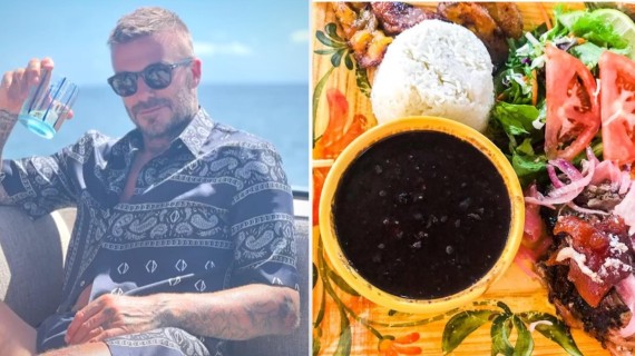 David Beckham enloquece de nuevo con la comida cubana. Fotomontaje: ADN Cuba David Beckham enloquece de nuevo con la comida cubana. Fotomontaje: ADN Cuba