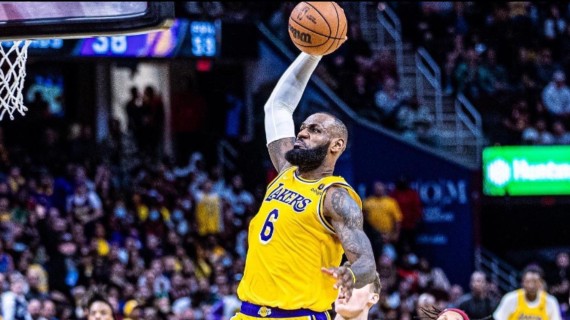 LeBron James en acción con los Lakers. Foto: IG LeBron James en acción con los Lakers. Foto: IG