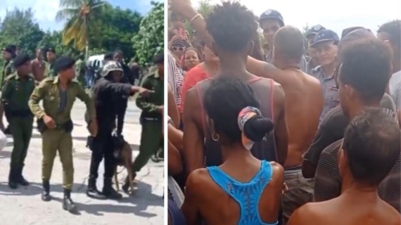 Militares reprimen intento de salida ilegal en Playa Baracoa. Militares reprimen intento de salida ilegal en Playa Baracoa.