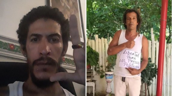 Ángel Cuza y Carlos Milanés. Foto: Facebook/Ángel Cuza y Twitter/@observacuba