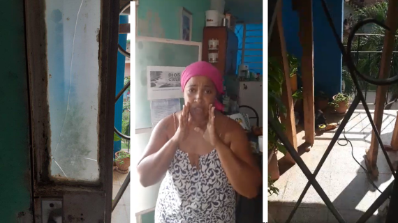 Madre cubana explota en La Lisa ante desalojo Madre cubana explota en La Lisa ante desalojo