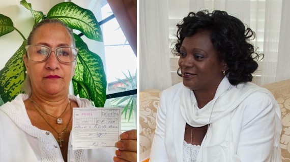 María Cristina Labrada y Berta Soler, Damas de Blanco.