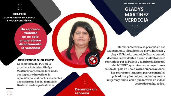 Gladys Martínez Verdecia, primera secretaria del Partido Comunista de Cuba en Artemisa Gladys Martínez Verdecia, primera secretaria del Partido Comunista de Cuba en Artemisa