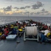 Migrantes detenidos en Bahamas