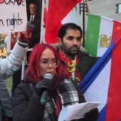 Cubanos e iraníes se unen en protesta en Toronto