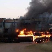 Incendio en locomotora de Camagüey