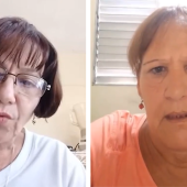 Liset Fonseca y Marta Perdomo, madres de presos del 11J