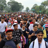 La caravana de migrantes avanza por México