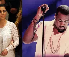Kim Kardashian y Kanye West. Collage de ADN Cuba con fotos de Eva Rinaldi y NRK P3