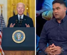 Joe Biden y Esteban Rodríguez. Fotomontaje: ADN Cuba
