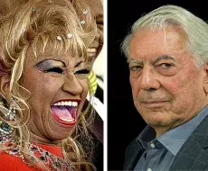 Dos grandes artistas opositores al régimen: Celia Cruz y Mario Vargas Llosa.