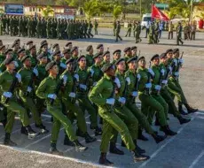 Efectivos del Ejército Oriental durante desfile conmemorativo. Foto: Granma/Yaciel Peña