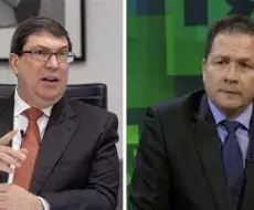 Bruno Rodríguez Parrilla y Carlos Farias, representantes de los regímenes de Cuba y Venezuela