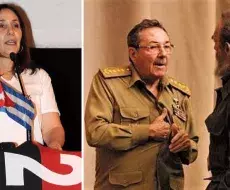 Mariela, Raúl Castro y el exdictador Fidel Castro.