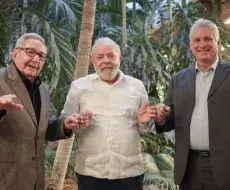 Da Silva junto a Raúl Castro y Miguel Díaz-Canel en La Habana