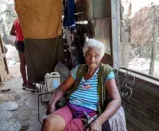 Anciana cubana abandonada en Camagüey