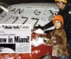 19 de enero de 1977: El día que cayó nieve en Miami
