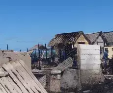 Incendio en Cunagua, provincia de Ciego de Ávila
