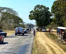 Escena del crimen en la Carretera Central