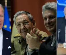 Biden, Castro, Díaz Canel y Putin