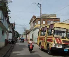 Típicas casas de una calle cubana