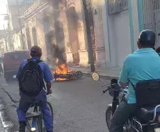 Explosión en las calles de Camagüey