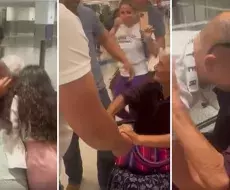 Abuelita cubana es recibida por familiares en Aeropuerto de Miami