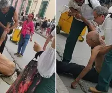Anciano se desmaya por hambre en calle holguinera