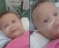 Bebé víctima de accidente en Guantánamo.