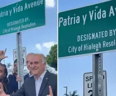 Nombran calle &quot;Patria y Vida&quot; en Hialeah