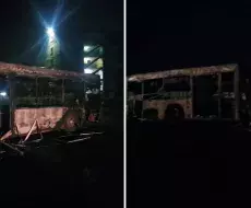 Incendio destruye autobús en La Habana