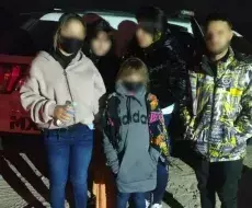 Familia rescatada en México