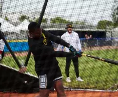 Jorge Soler en los entrenamientos de la FEPCUBE