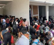 Migrantes hacinados en Puebla