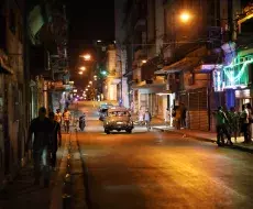Calles de La Habana de noche