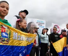 Venezolanos en el mundo piden elecciones libres en respaldo a María Corina Machado