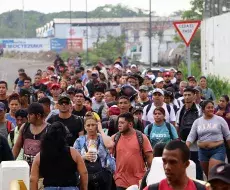 Caravana de migrantes. Foto de referencia
