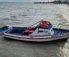 Embarcación en que llegaron 11 balseros cubanos a Key West