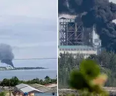 Incendio de tanque de la Termoeléctrica Antonio Guiteras