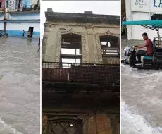 Inundaciones y derrumbes en La Habana por fuertes lluvias