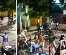 Imágenes de pelea callejera en Santiago
