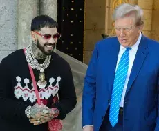 El reguetonero Anuel AA visita a Trump en su casa y llama de nuevo a votar por él