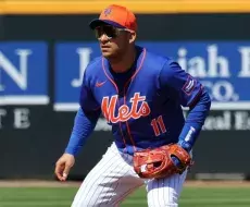 Candelita Iglesias con los Mets