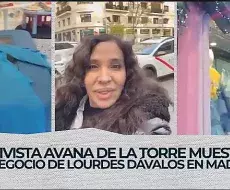 La activista cubana visitó el negocio de la abogada castrista en Madrid