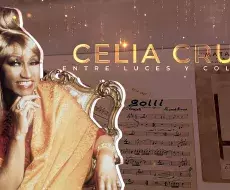 El evento de luces rinde homenaje a la gran cantante cubana Celia Cruz