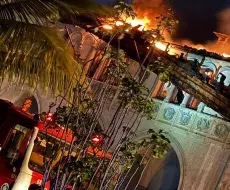 Incendio en antiguo círculo social de Playa